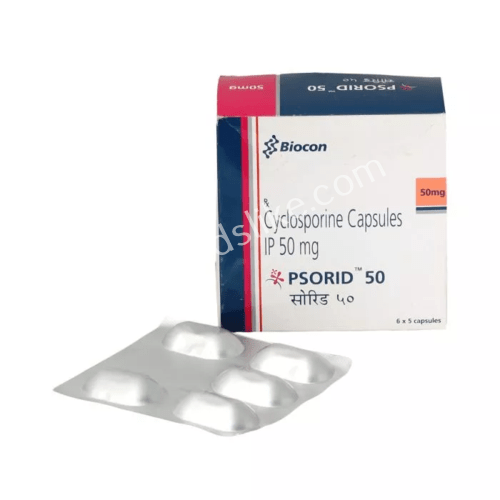 Psorid 50 mg Capsules (Cyclosporine)