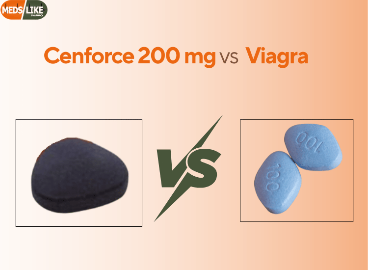 Cenforce 200 mg vs Viagra