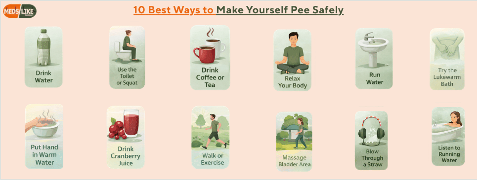 how to make yourself pee in 30 seconds